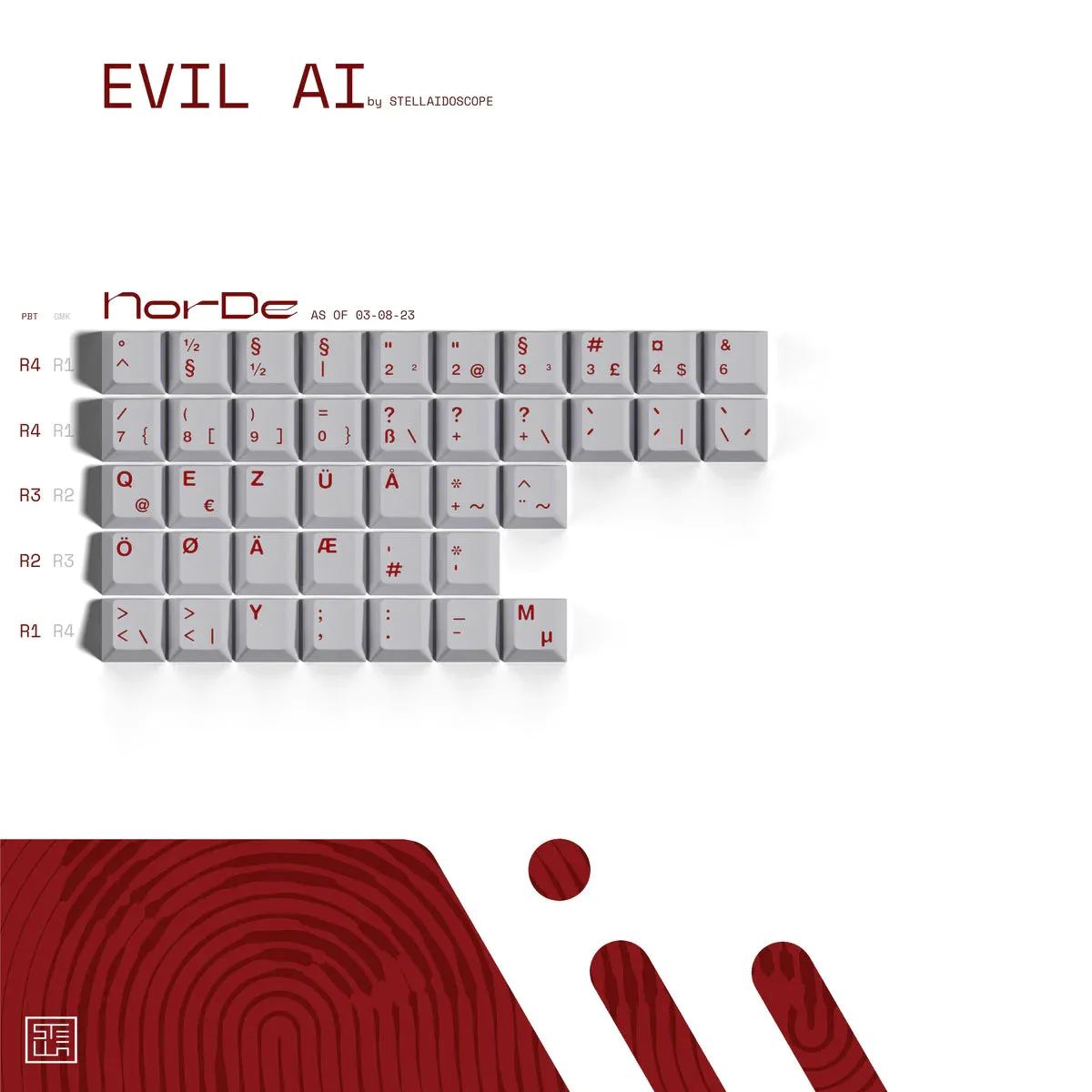 MW Evil AI Keycaps