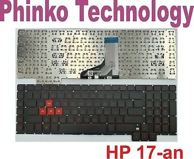 NEW Keyboard For HP Omen 17-an 17-an00 17-an013tx 17-an014tx 17-an031tx Backlit