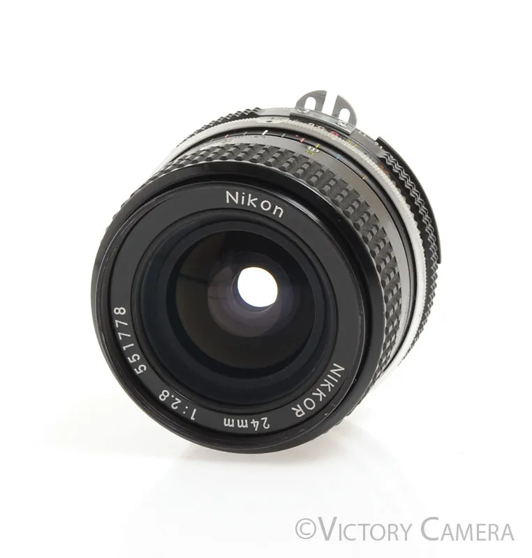 Nikon Nikkor 24mm f2.8 AI Wide Angle Prime Lens -Clean-