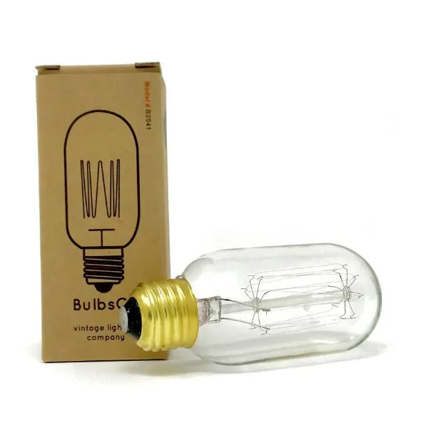 Nostalgic Radio Squirrel Cage Filament Bulb - 40 Watt - Clear - 50 Bulb Pack