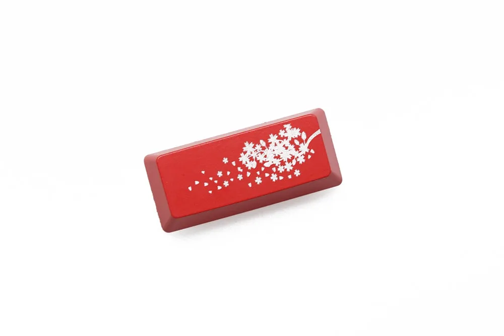 Novelty Keycaps ABS Etched Shine-Through sakura black red enter backspace