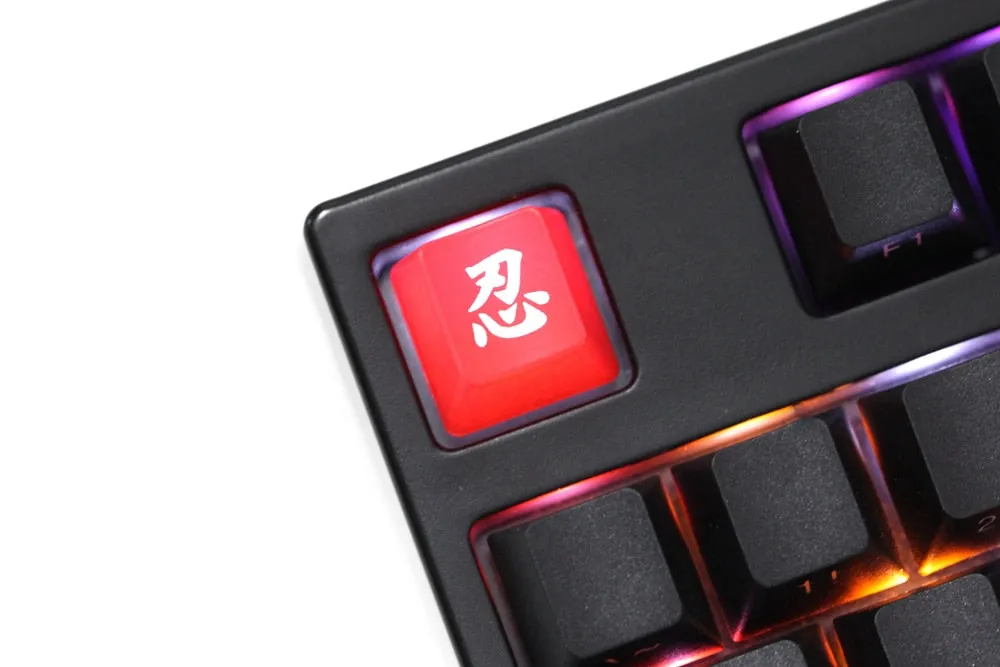 Novelty Shine Through Keycaps ABS Etched back lit black red r1 SEKIRO Shadows Die Twice Sick bad Ninja Kill Cai Shinobi