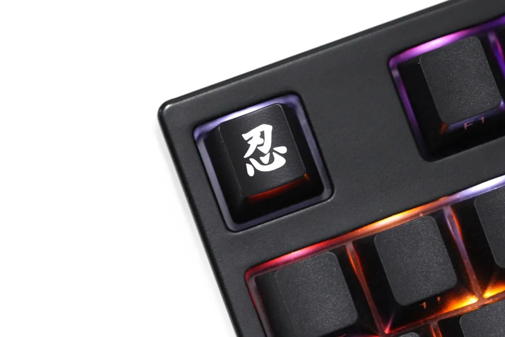 Novelty Shine Through Keycaps ABS Etched back lit black red r1 SEKIRO Shadows Die Twice Sick bad Ninja Kill Cai Shinobi