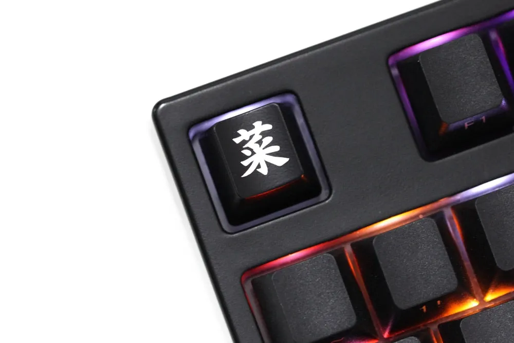 Novelty Shine Through Keycaps ABS Etched back lit black red r1 SEKIRO Shadows Die Twice Sick bad Ninja Kill Cai Shinobi