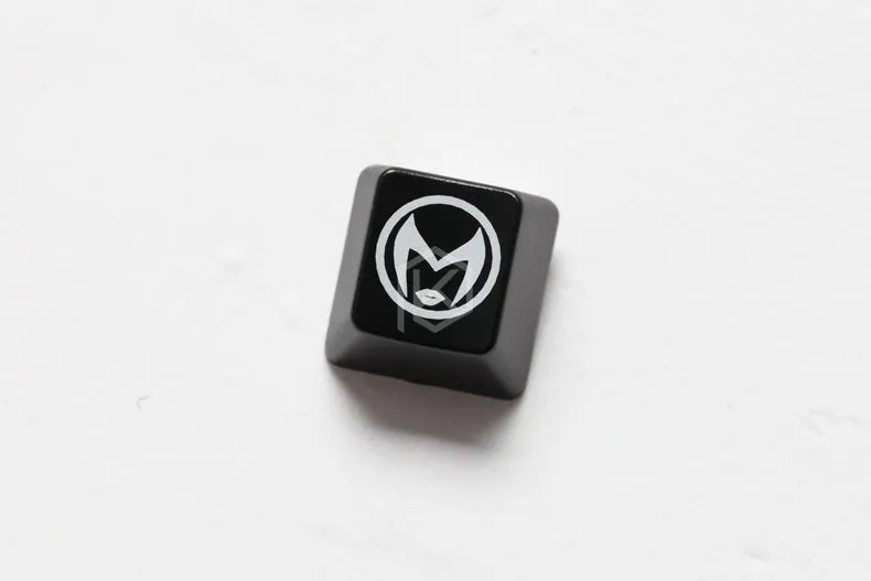 Novelty Shine Through Keycaps ABS Etched, Shine-Through Avengers Infinity War hero logo black red custom mechanical keyboards