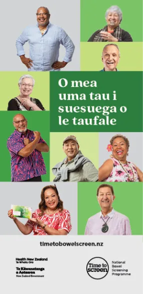 O mea uma tau i suesuega o le taufale - All about bowel screening - Samoan - HE2762