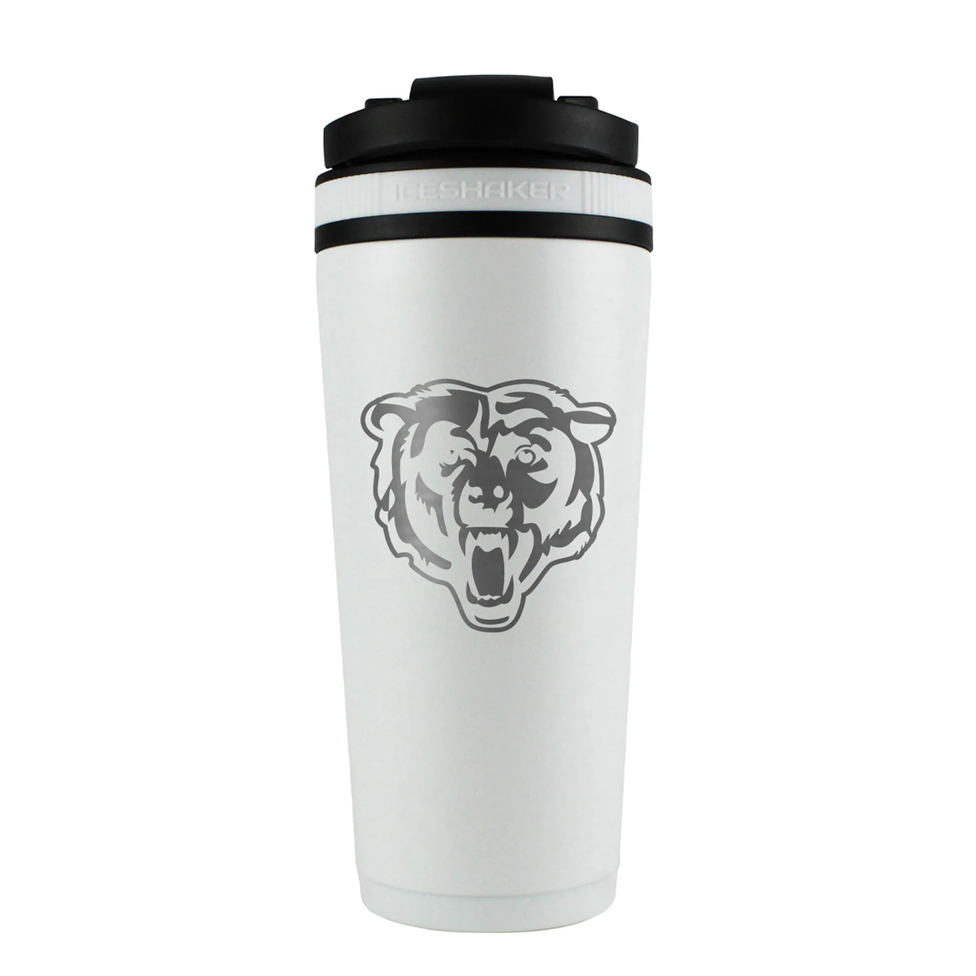 Officially Licensed Chicago Bears 26oz Ice Shaker - White