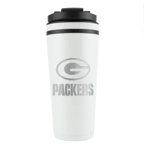 Officially Licensed Green Bay Packers 26oz Ice Shaker - White