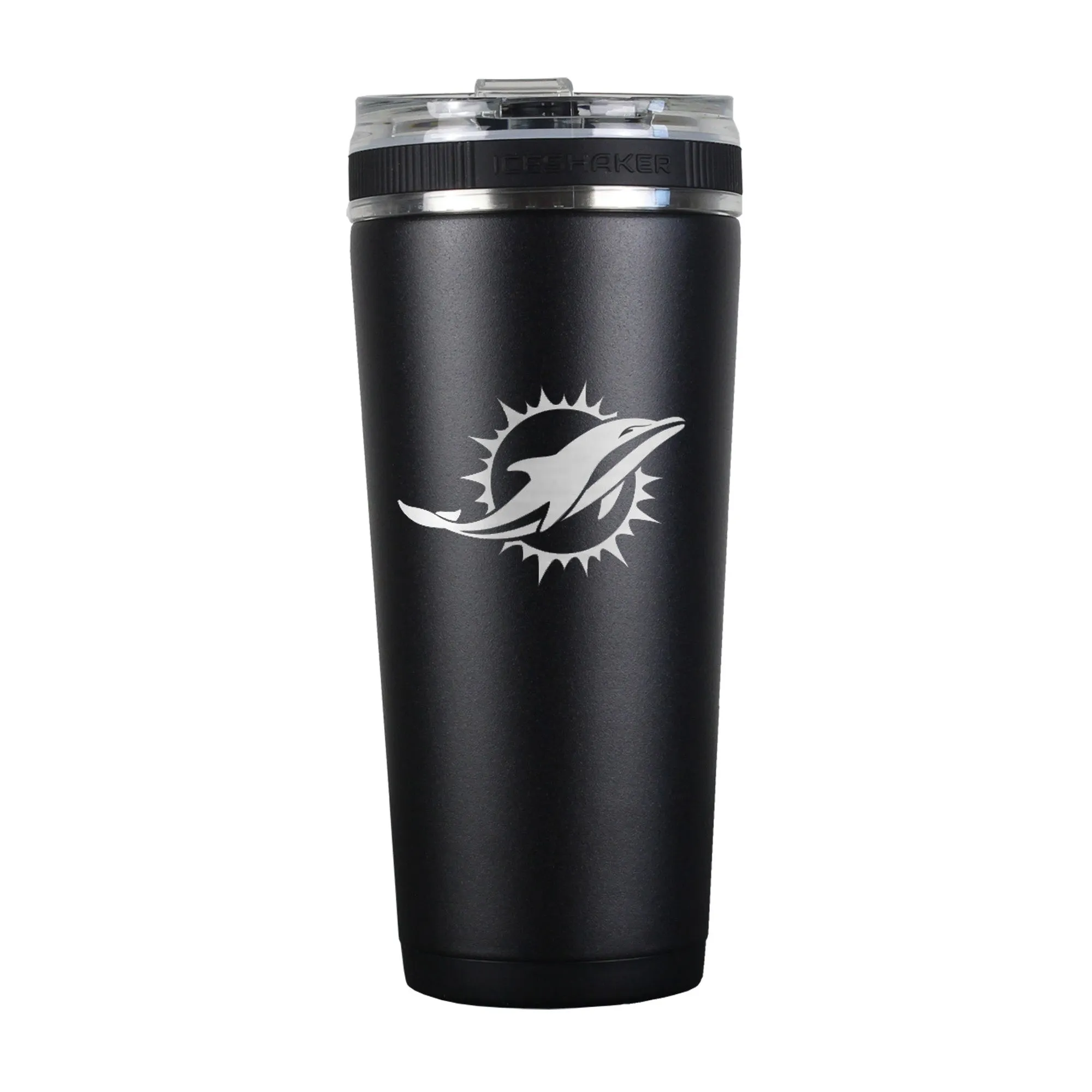 Officially Licensed Miami Dolphins 26oz Flex Bottle - Black