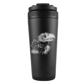 Officially Licensed University of Kansas 26oz Ice Shaker - Black