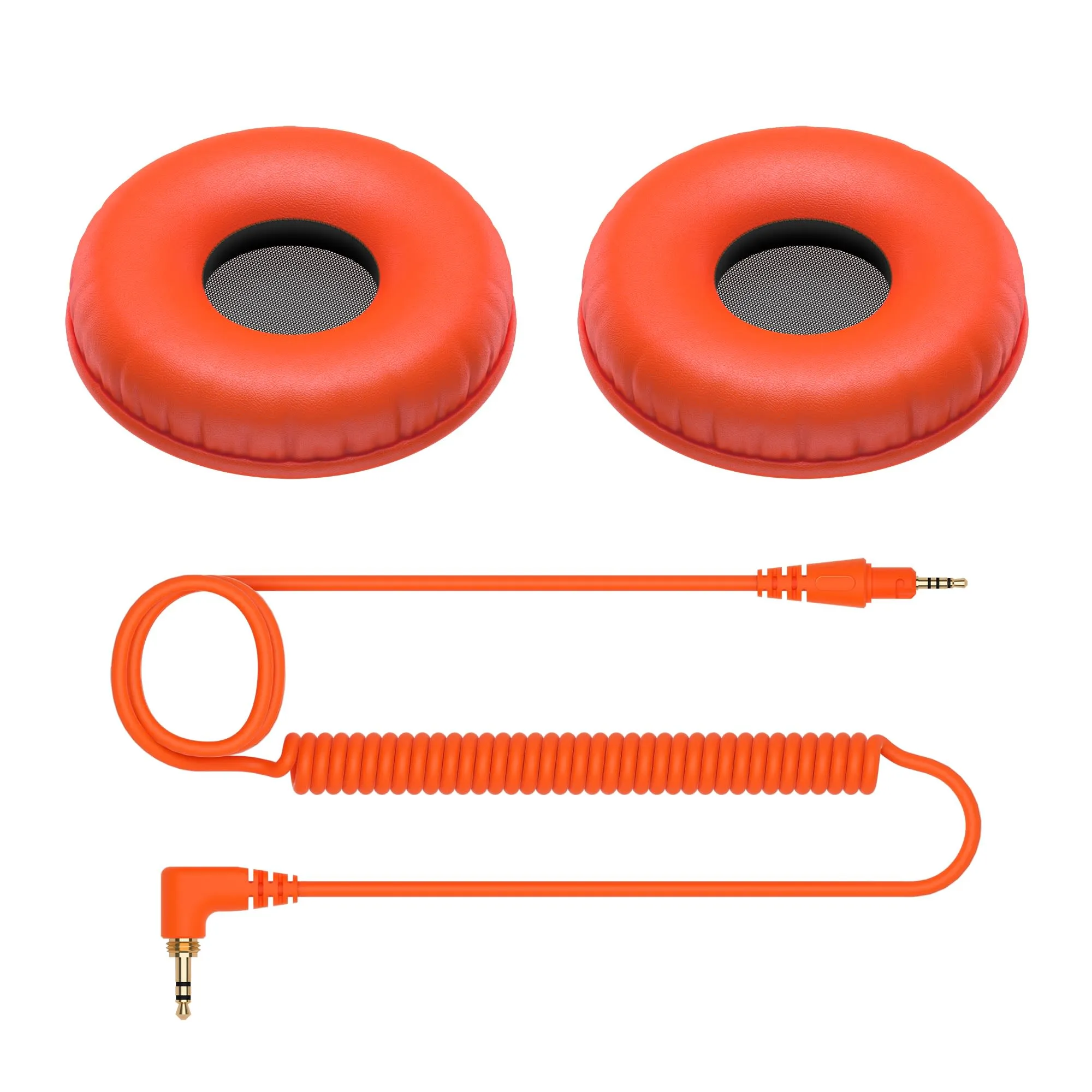 Pioneer DJ HC-CP08-M Accessory Pack with CUE1 Series Ear Pad and Aux Cord Cable, Professional Audio Equipment - Orange