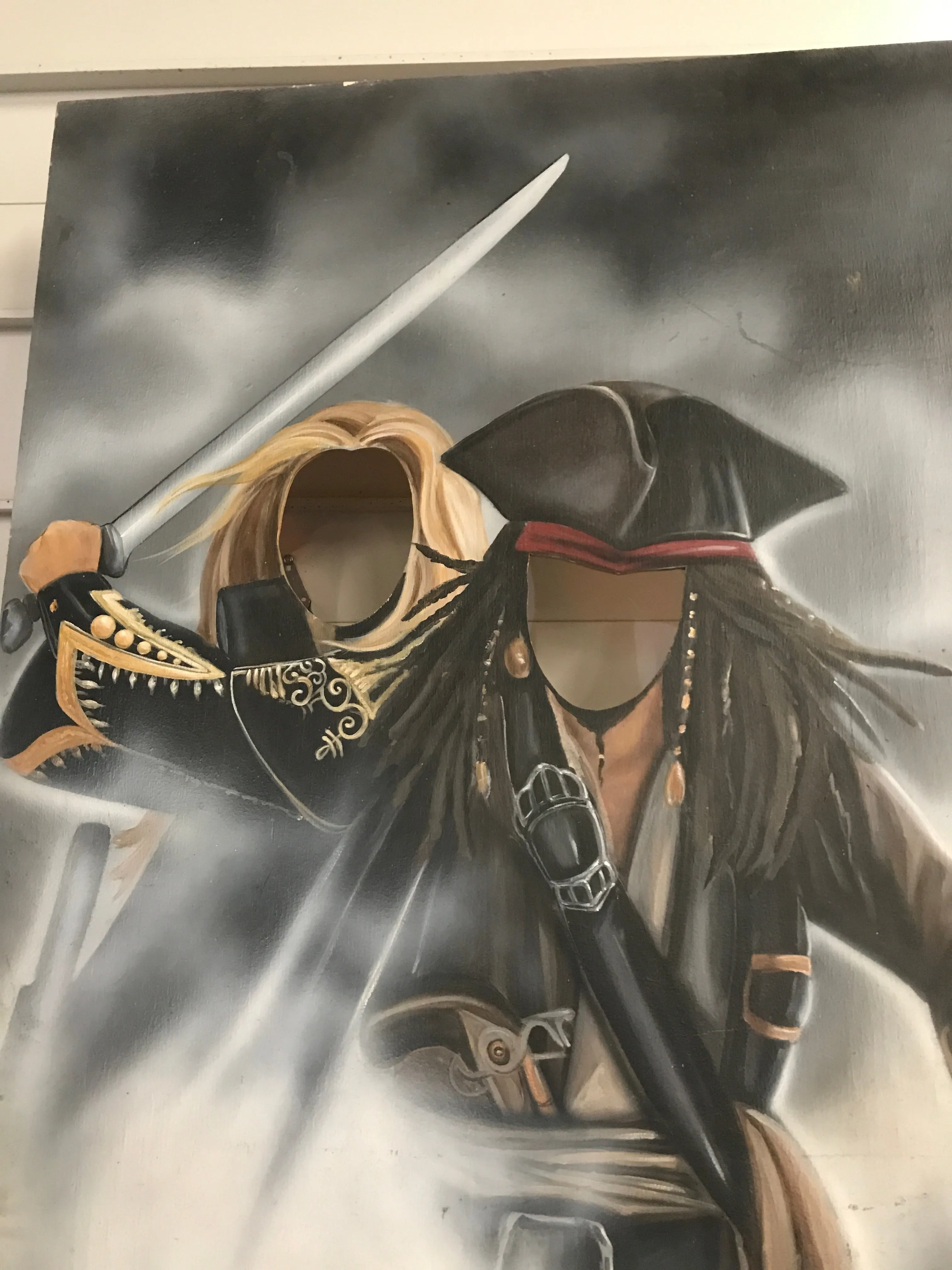 Pirate Scene Photo Prop w Head Cut-Out