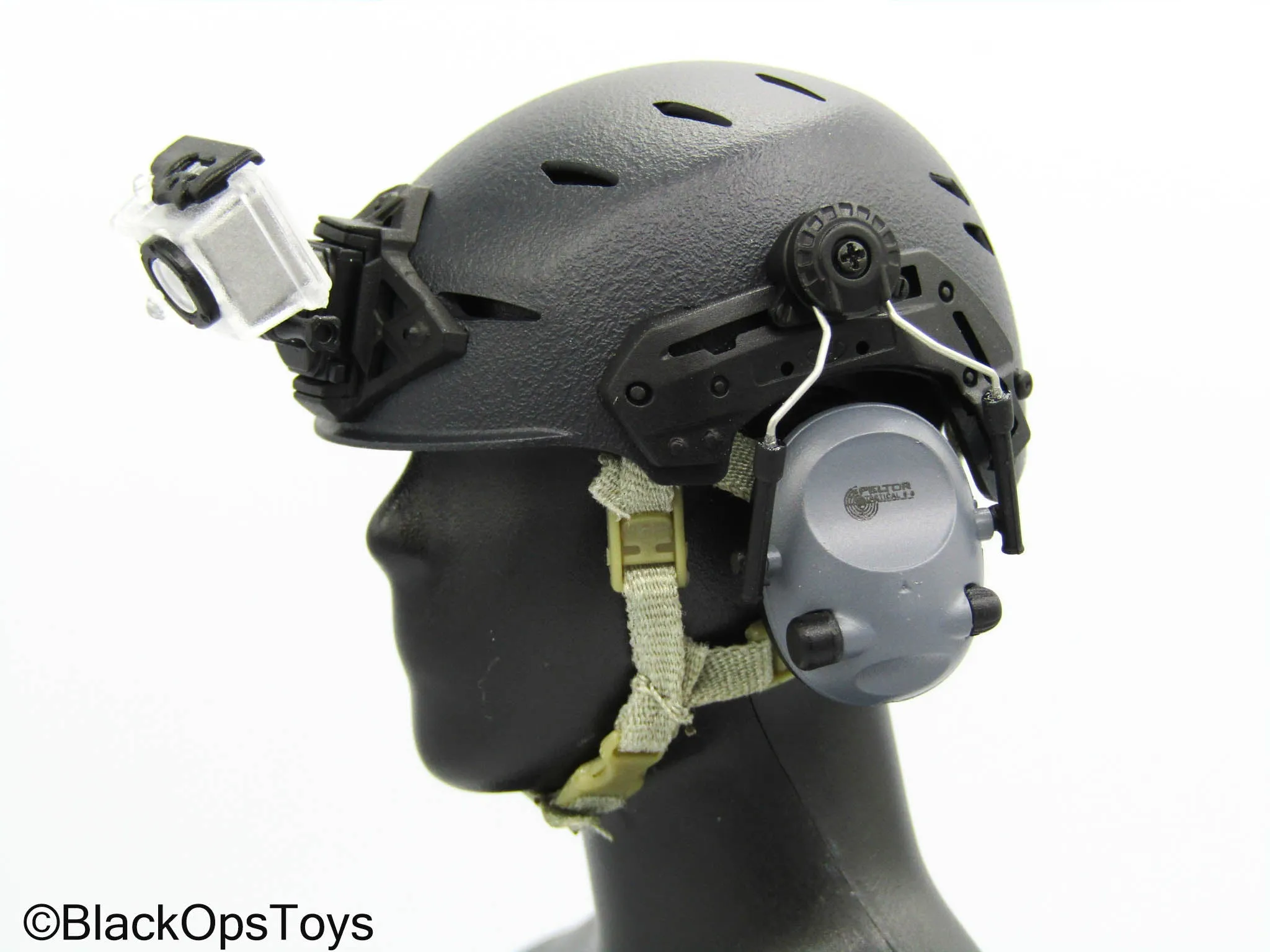 PMC Field RECCE - Black Helmet w/Headphones