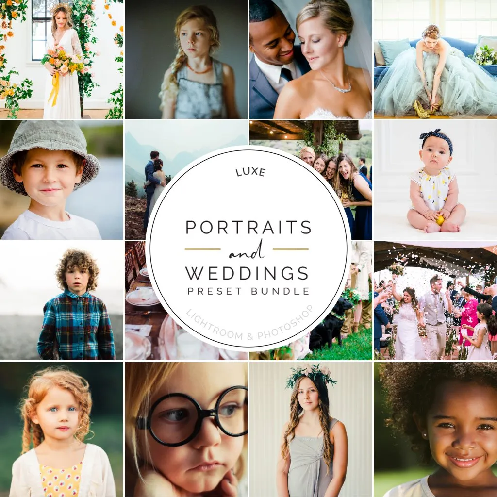 Portraits and Weddings Preset Bundle (14 collections) for Lightroom & Photoshop