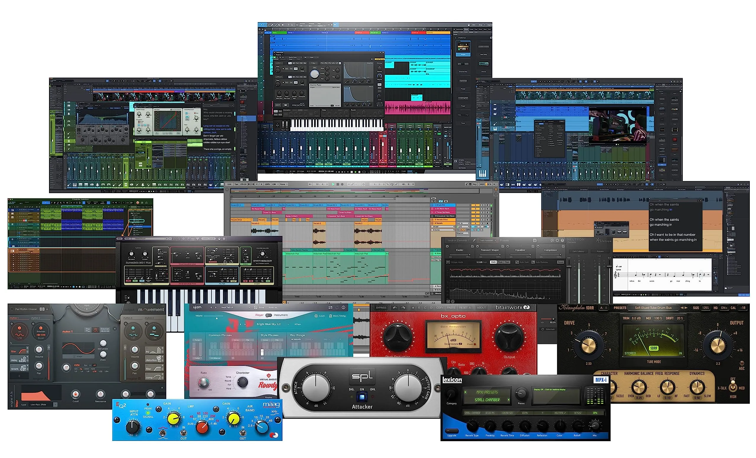 PreSonus Studio 24c 2x2 Audio/MIDI Interface with New Designed Eris 3.5 Studio Monitors and Newest Version Software Pack, ATOM MIDI Pad Controller and Adjustable Suspension Boom Arm   HD7 Headphones