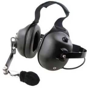 Pryme HDS-EMB-11 Black Dual Earmuff Headset, Fits Kenwood