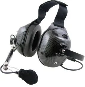 Pryme HDS-EMC-00 Carbon Fiber Dual Earmuff Headset, Fits Icom