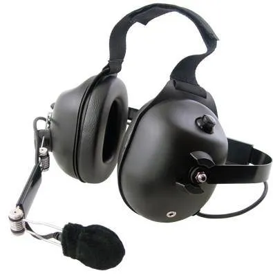 Pryme HDS-EMC-00 Carbon Fiber Dual Earmuff Headset, Fits Icom