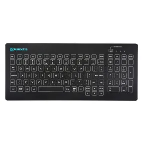 Purekeys Compact Keyboard in Black - Wired, IP66 with Tactile Feedback