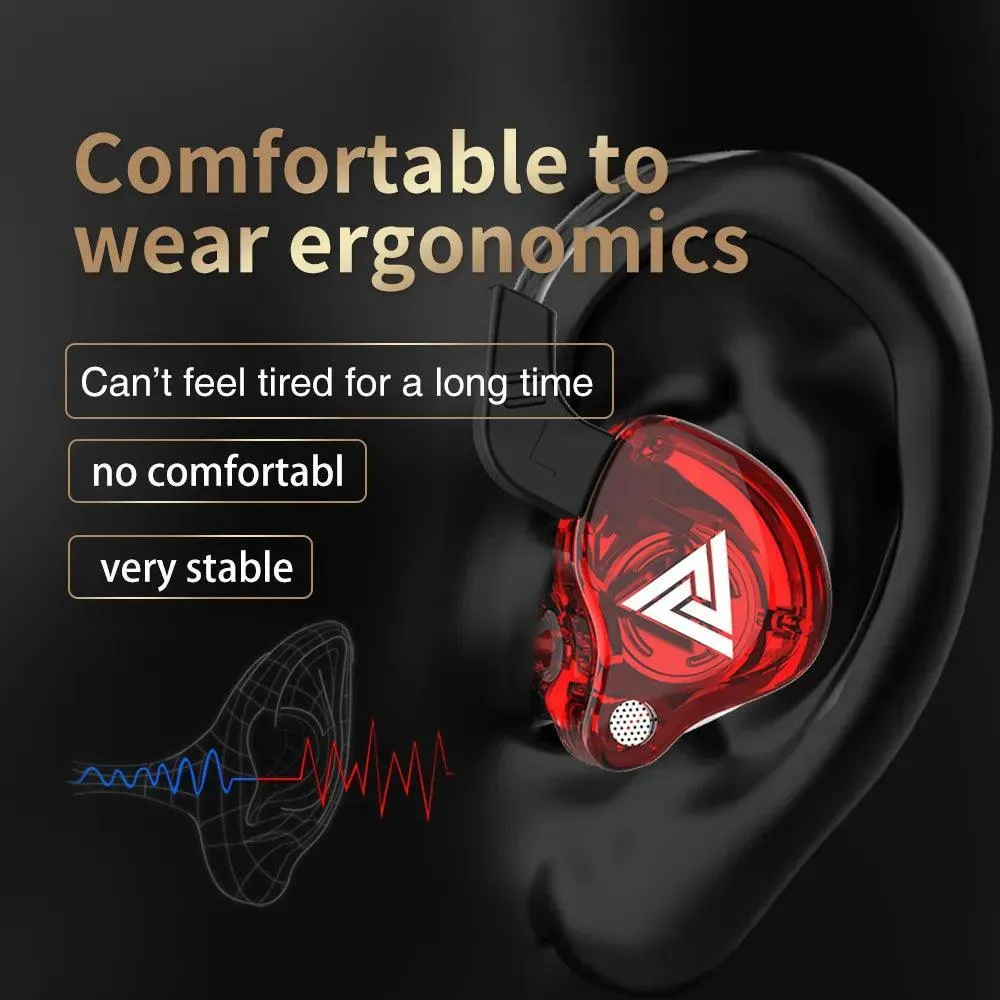 QKZ AK6 Copper Driver Earphones: Waterproof HiFi Sound