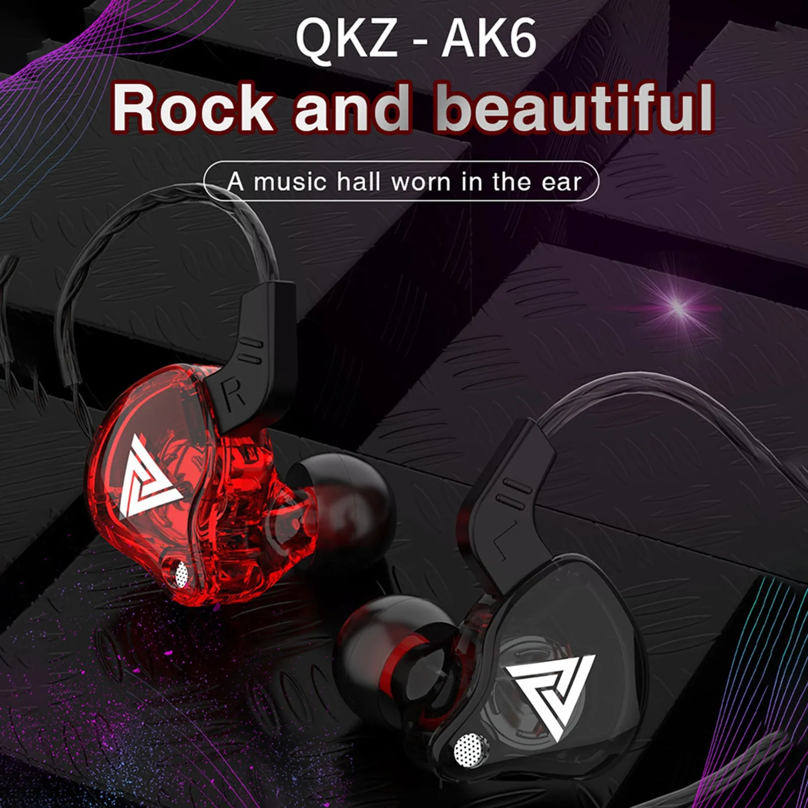 QKZ AK6 Universal 3.5mm HiFi Sport Headphones