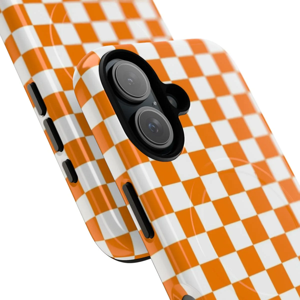 "Stylish Checkerboard-Inspired UT Phone Case for Tennessee Fans"