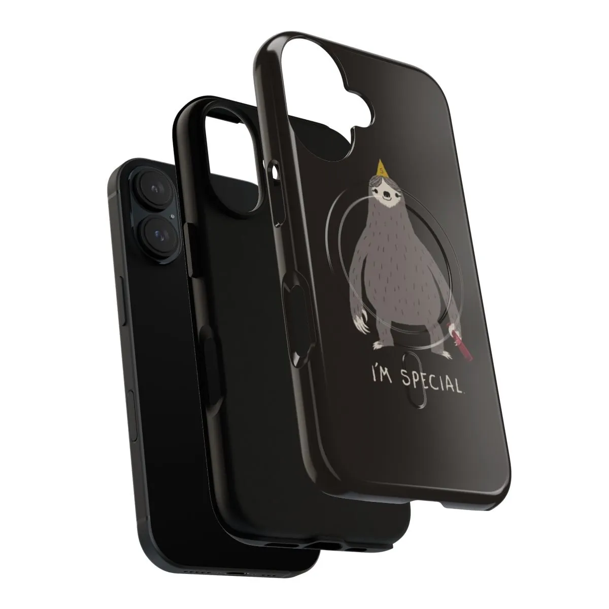 "Unique Magnetic Tough Phone Cases with Quirky Sloth Designs"