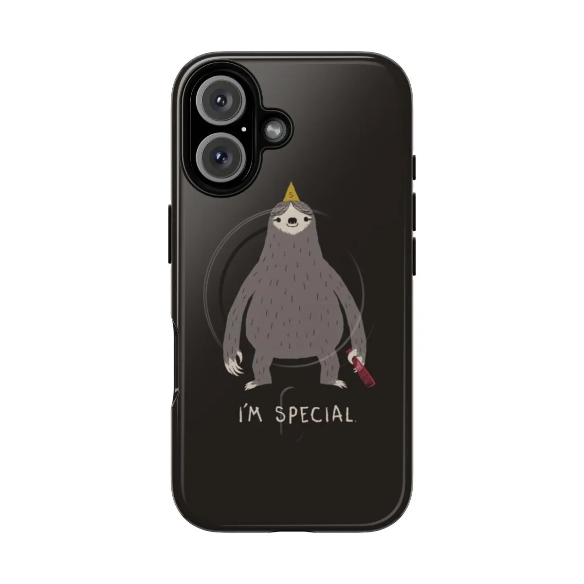 "Unique Magnetic Tough Phone Cases with Quirky Sloth Designs"