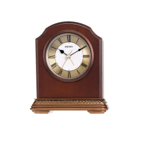 QXE018B Alder Wood Mantel Clock