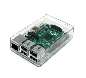 Raspberry Pi 2, 3, 3B  Closed Case, Clear