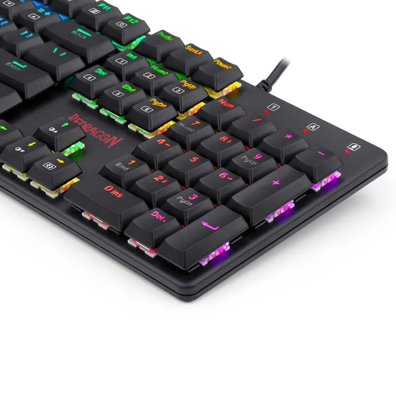 Redragon Shrapnel Rgb Mechanical Gaming Keypad - Black