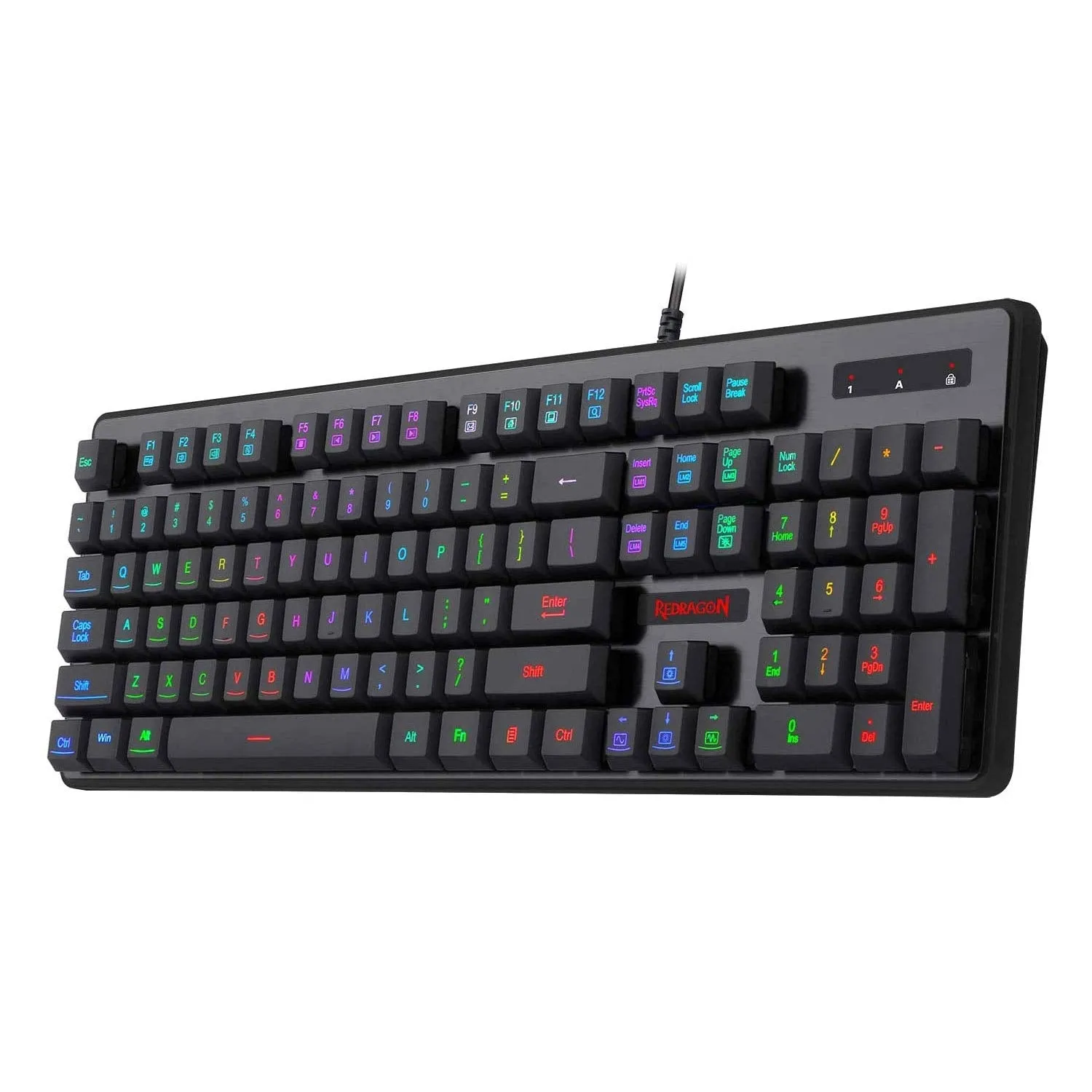 (RENEWED) DYAUS PRO K509-1 :- 104 Keys RGB Wired Keyboard without side LED (Mechanical Feel)