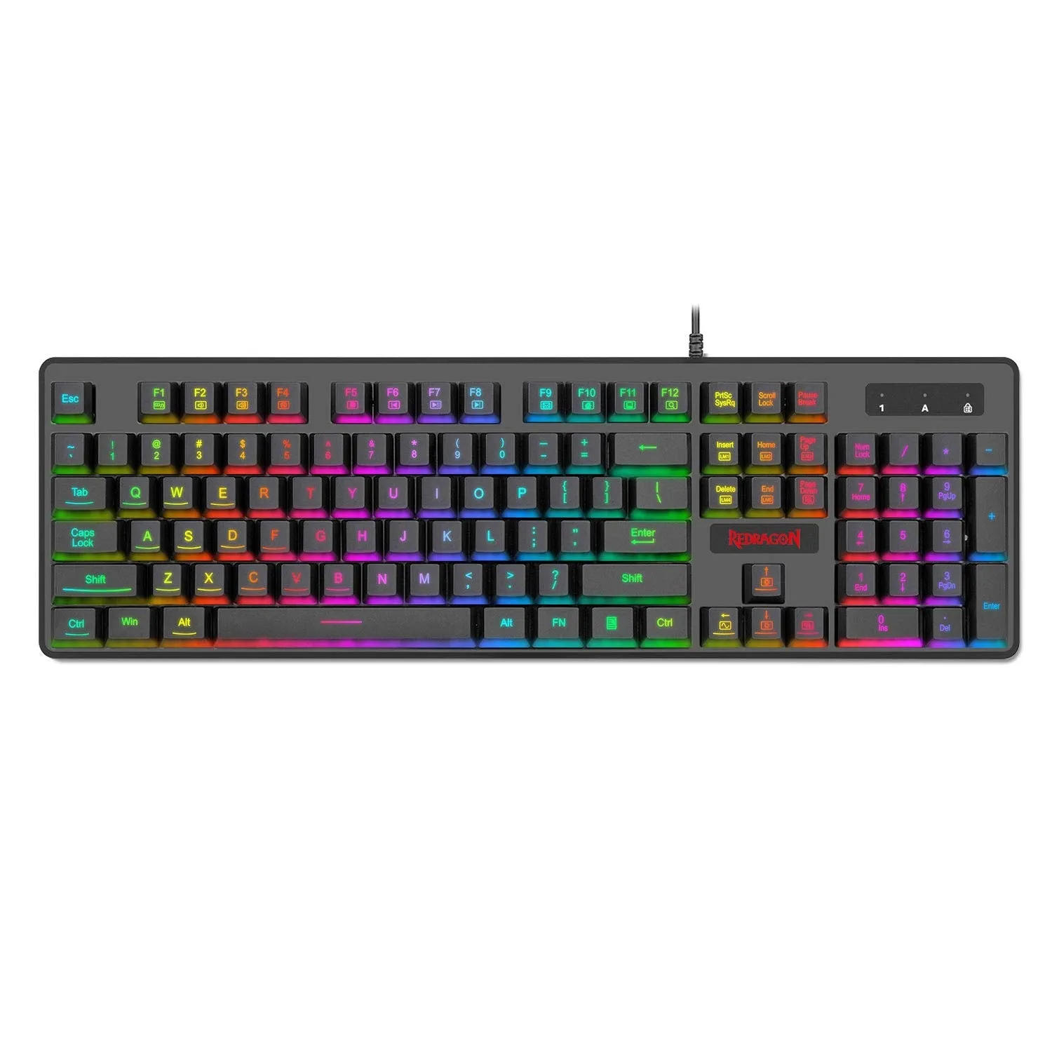 (RENEWED) DYAUS PRO K509-1 :- 104 Keys RGB Wired Keyboard without side LED (Mechanical Feel)