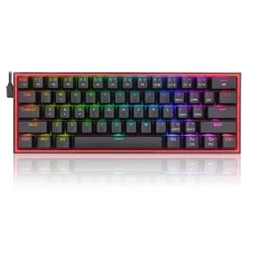 (RENEWED) FIZZ K617 BLACK MECHANICAL KEYBOARD (RED SWITCHES) ﻿﻿