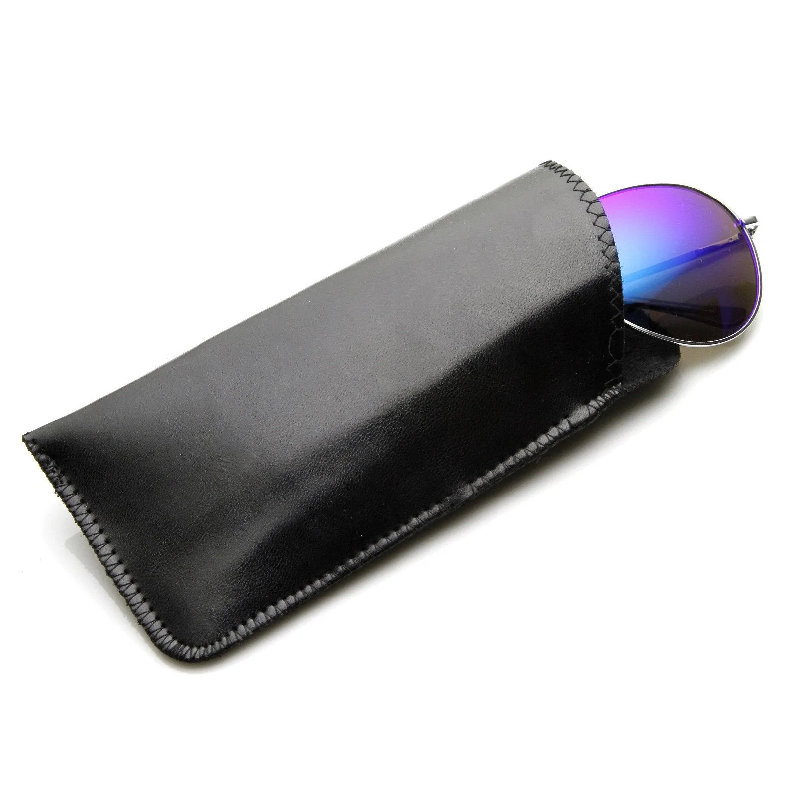 Retro Pops Eyewear Sleeve Faux Leather Slip In Case 1019