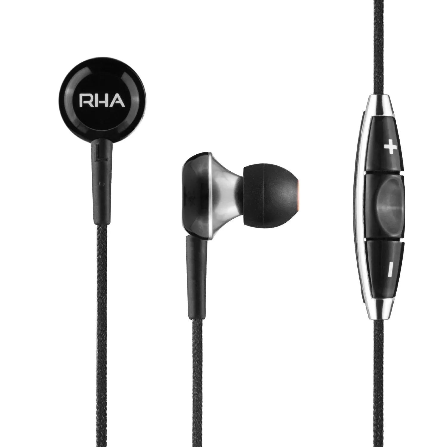 RHA MA450i Black Noise Isolating In Ear Earphones with Remote and Microphone