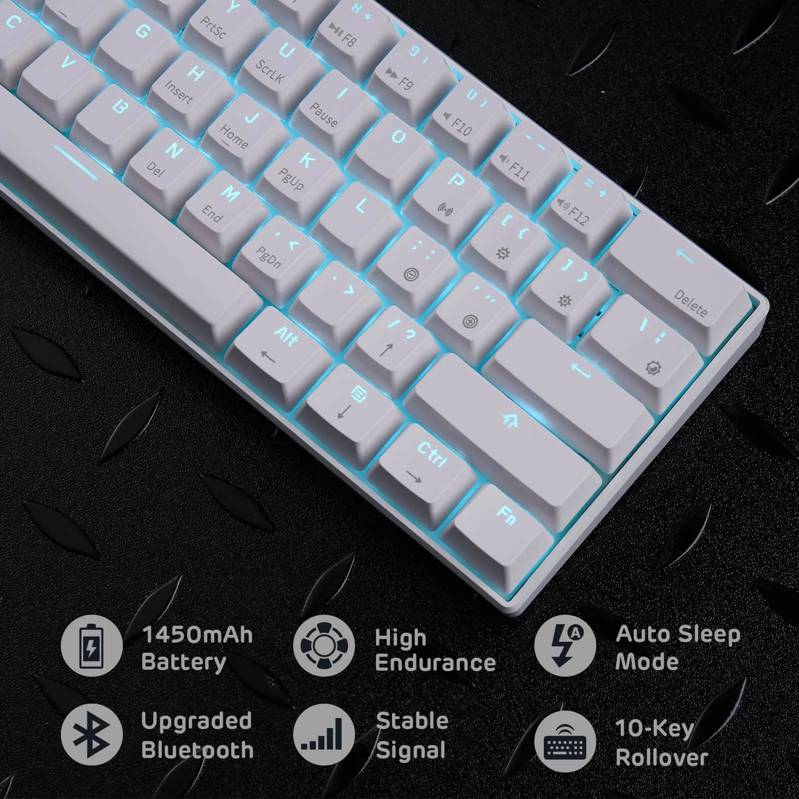 RK61 60% Triple Mode Wireless Mechanical Keyboard (Open-Box) -Only Ship To USA