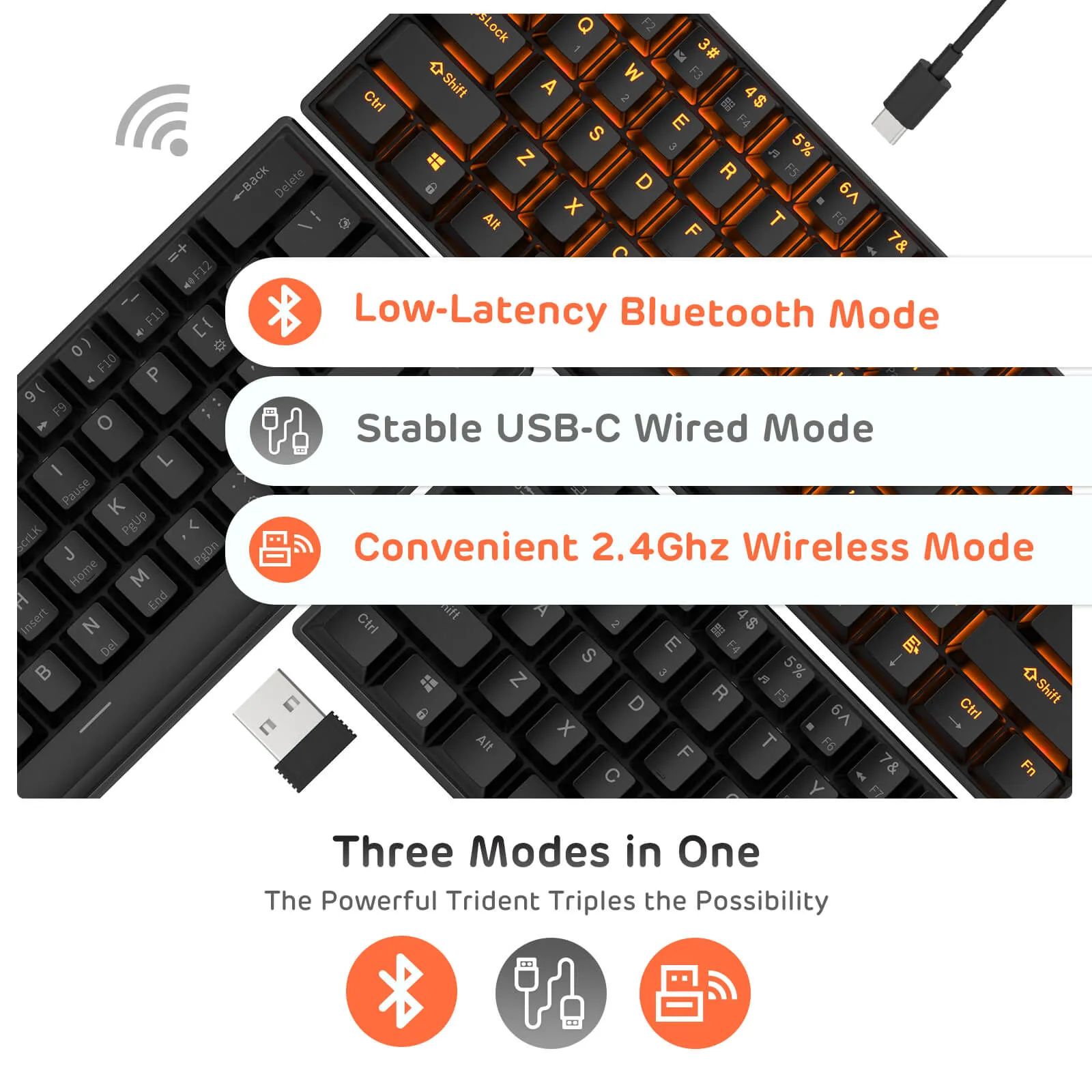 RK61 60% Triple Mode Wireless Mechanical Keyboard (Open-Box) -Only Ship To USA