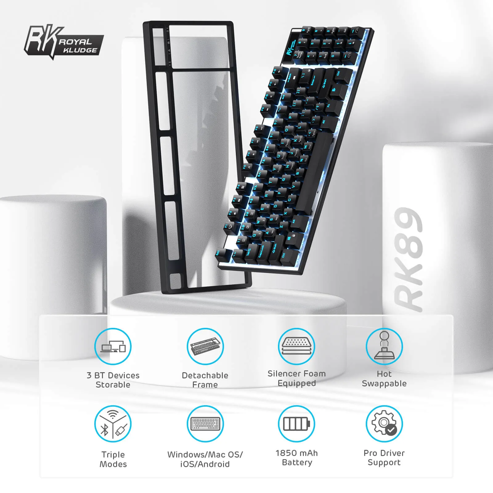 RK89 85% Wireless Mechanical Keyboard