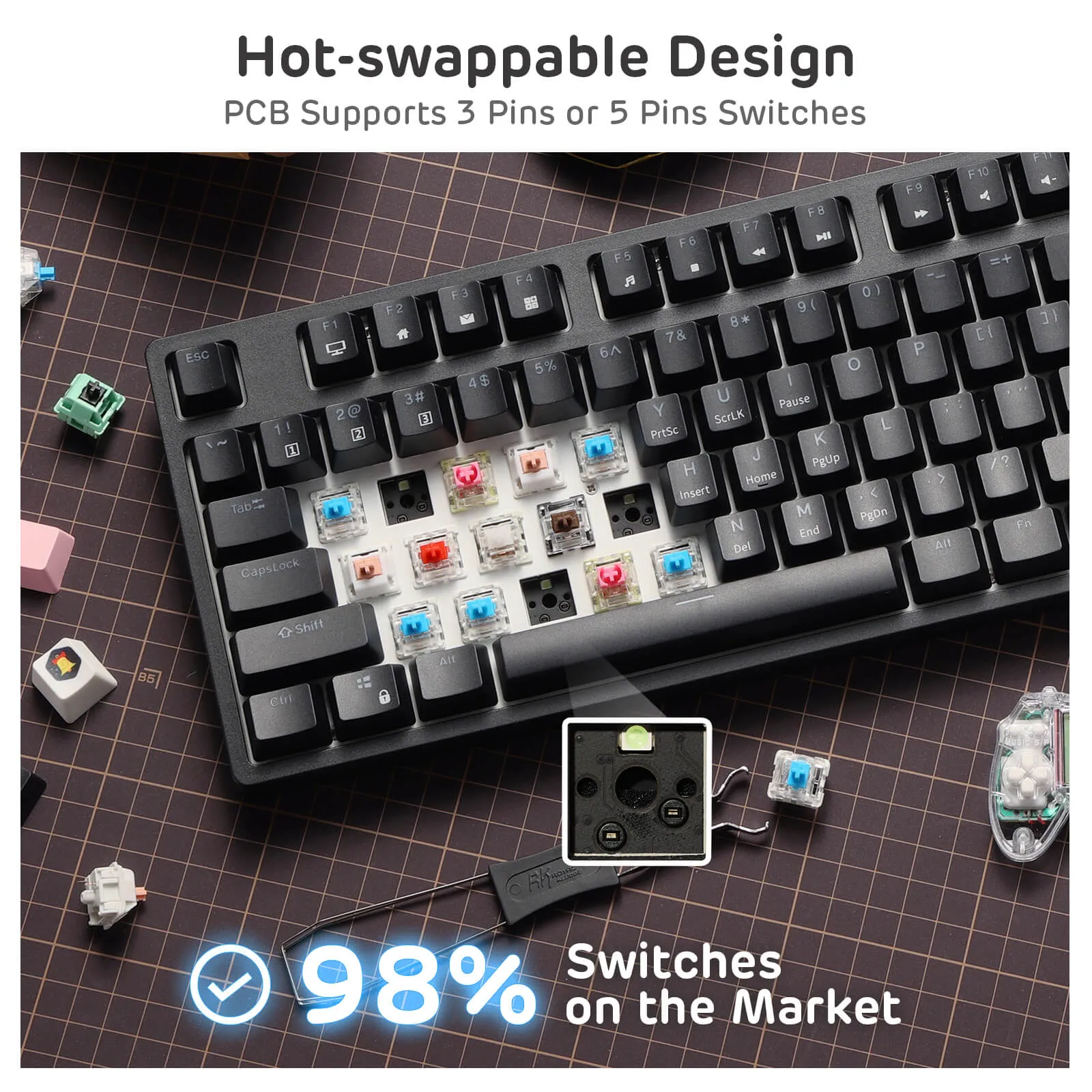 RK89 85% Wireless Mechanical Keyboard