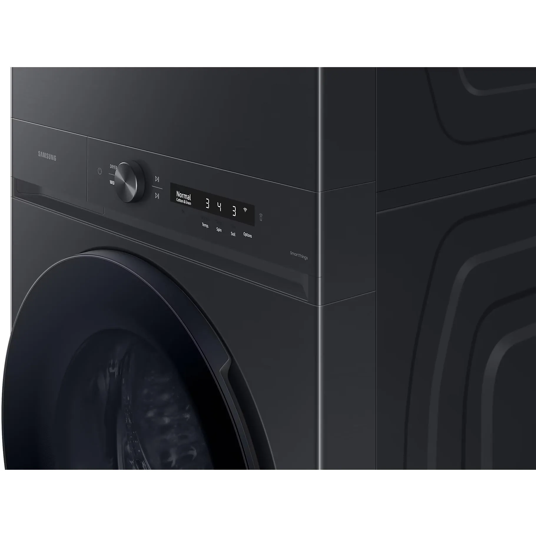 Samsung 5.3 cu. ft. Stacked Washer/Dryer Electric Laundry Center Hub with Auto Dispenser WH46DBH550EVAC