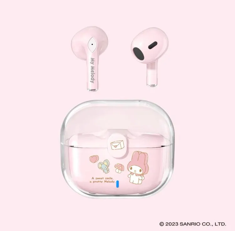 Sanrio Bluetooth Earphones Cube Style | Hello Kitty My Melody Kuromi Cinnamoroll Pompompurin Pochacco