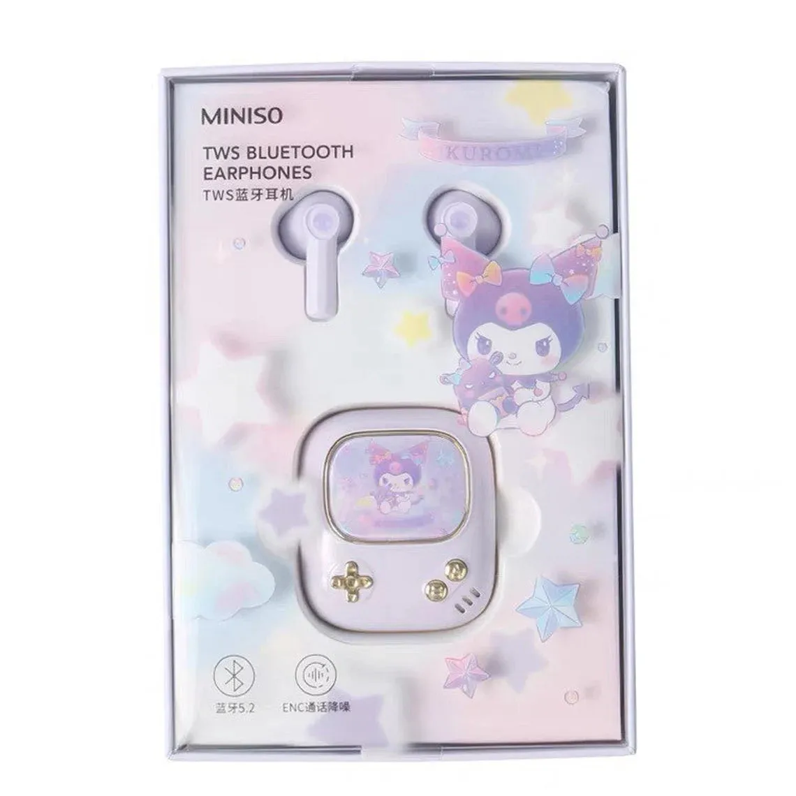 Sanrio Game Player Style TWS Bluetooth Earphones My Melody Kuromi Cinnamoroll Pochacco