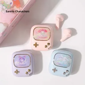 Sanrio Game Player Style TWS Bluetooth Earphones My Melody Kuromi Cinnamoroll Pochacco