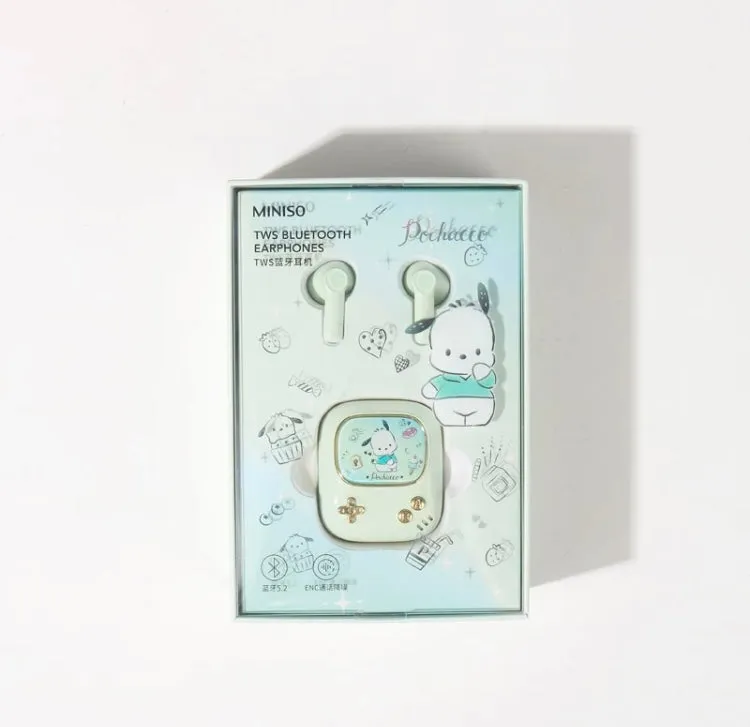 Sanrio Game Player Style TWS Bluetooth Earphones My Melody Kuromi Cinnamoroll Pochacco