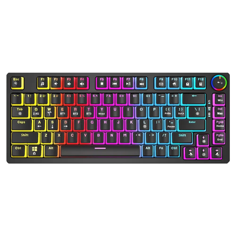 Savio Phenix Wireless Mechanical Keyboard, Gateron Red Pro, Pudding