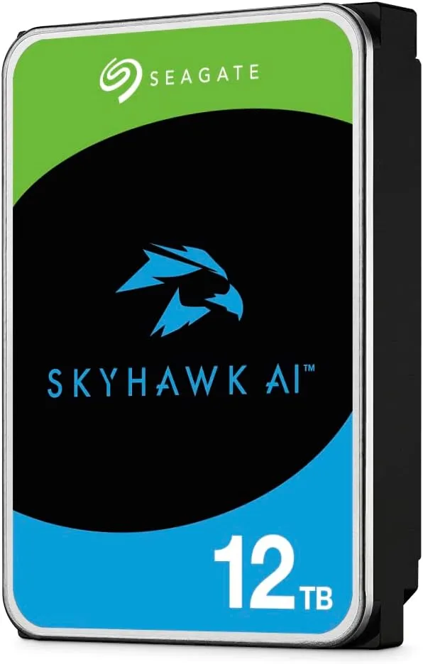 Seagate SkyHawk AI 12TB 3.5" Internal Hard Drive Surveillance ST12000VE0008 SATA 6GB/s, 256MB Cache