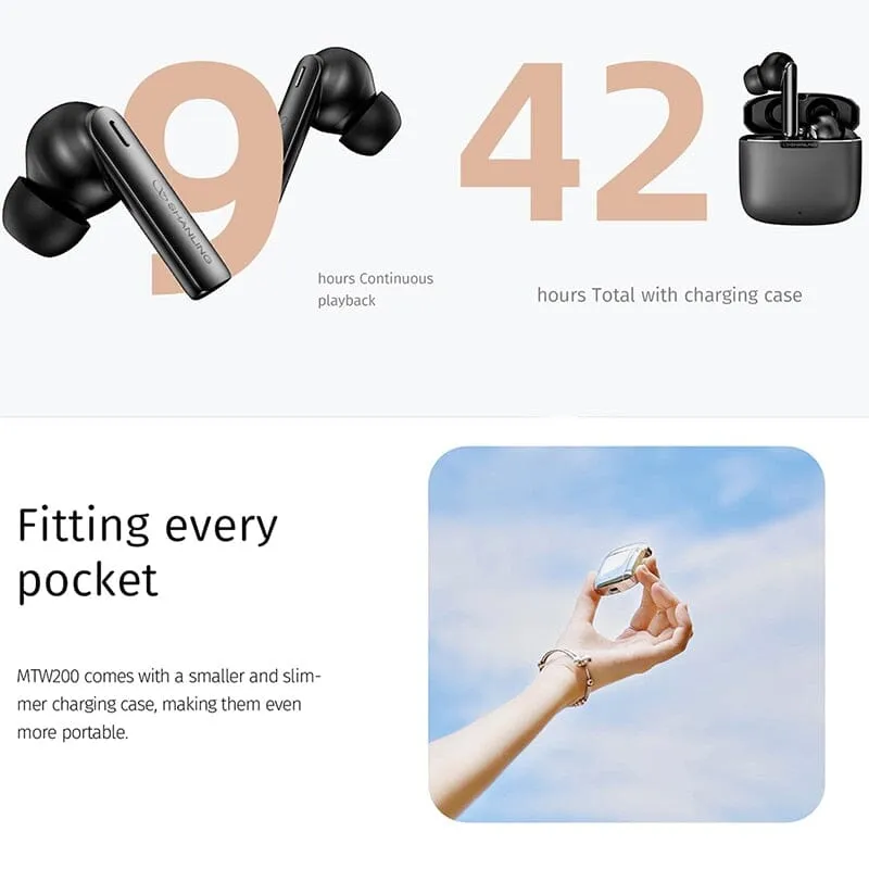 SHANLING MTW200 TWS Ture Wireless Bluetooth 5.2 Earphone 10mm Dynamic Driver IEMs