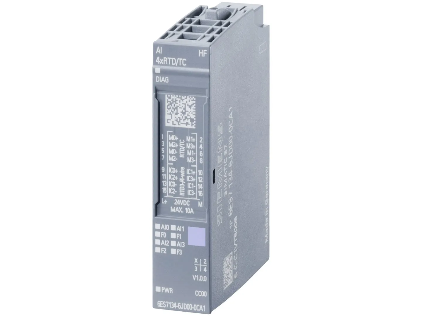 Simatic Et 200Sp, Analog Input Module, Ai 4Xrtd/Tc High Feature