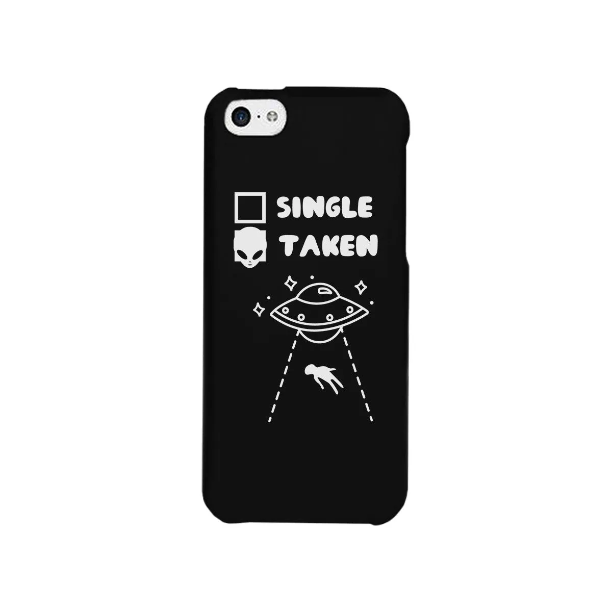 Single Taken Alien Black Phone Case Funny Graphic Case